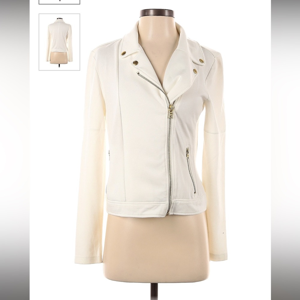 Peter Som Design Nation White Jacket w/ Gold Accents.